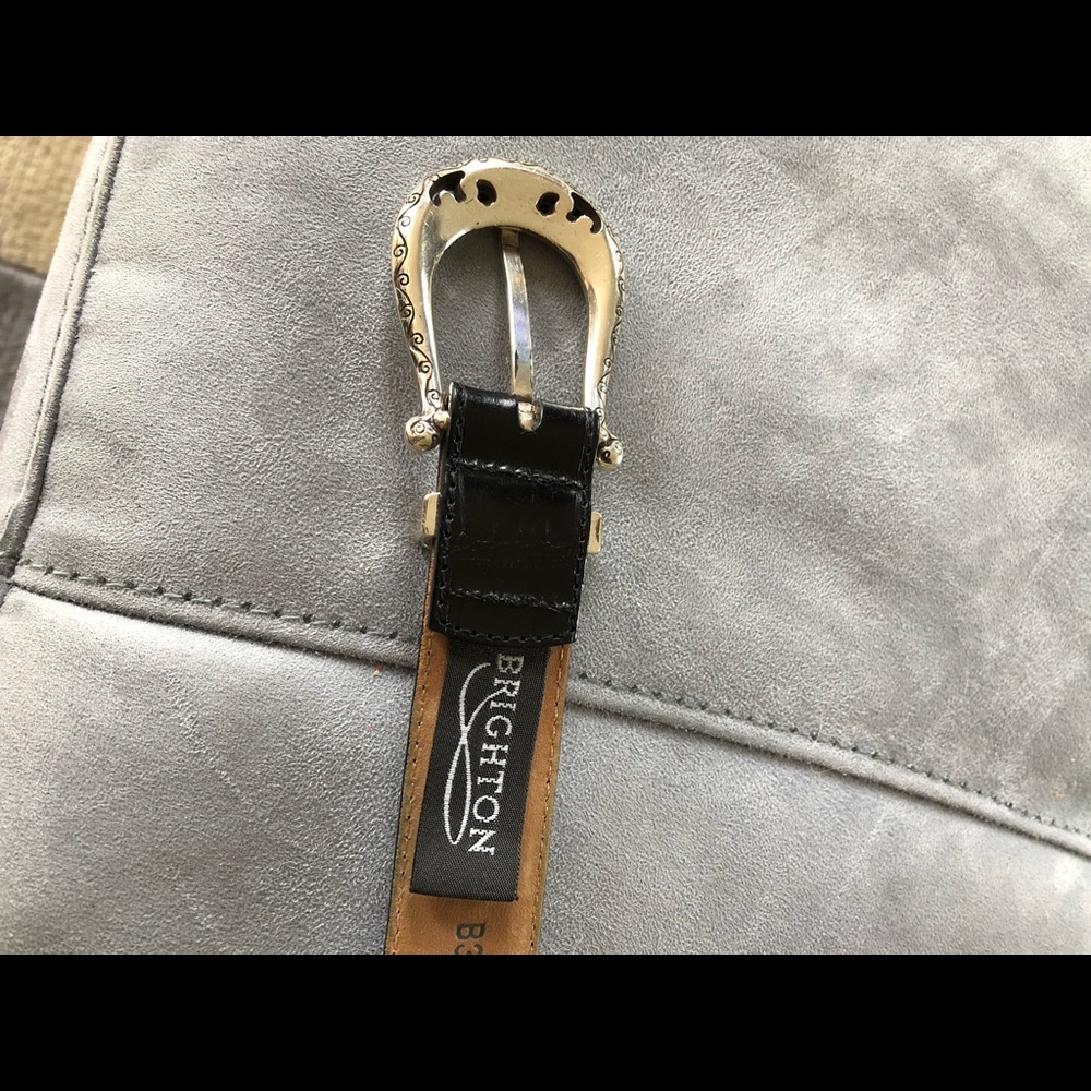 Brighton black and silver belt - Picture 3 of 5